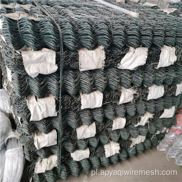 PVC powlekane diamentowe ogrodzenie łańcucha siatki